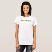 regenbooghartlijn t-shirt (Voorkant volledig)
