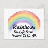 regenboogheks feestdagenkaart (Voorkant)