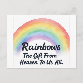 regenboogheks feestdagenkaart