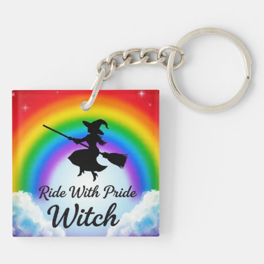 regenboogheks sleutelhanger (Achterkant)