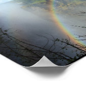 regenboogherfsten waterval gouden gouden gouden go poster (Hoek)