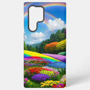 Regenboogheuvels en Bloemen Twee Samsung Galaxy Hoesje