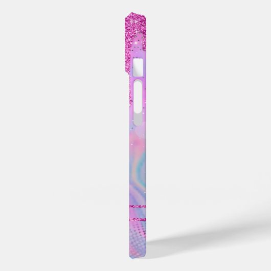 Regenboogholografisch glitter Drijft Hoesje-Mat zo Case-Mate iPhone Case (Achterkant / Links)