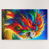 Regenbooghond Legpuzzel (Horizontaal)