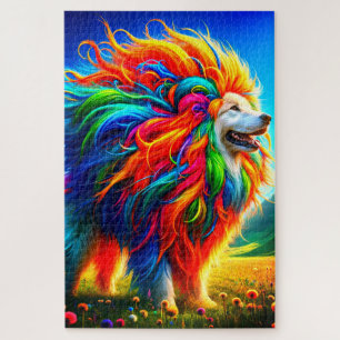 Regenbooghond Legpuzzel