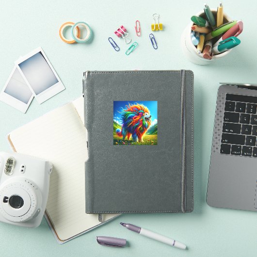 Regenbooghond Sticker (iPad Cover)