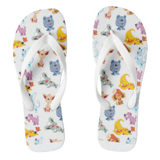 Regenbooghond Teenslippers