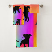Regenbooghonden en kattenpooiedoekdoekjes bad handdoek (Insitu)