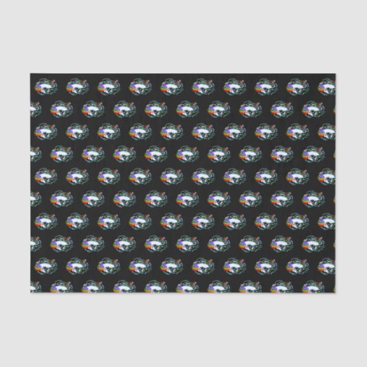 Regenbooghoorn en koi Fish Tissuepapier (Voorkant)