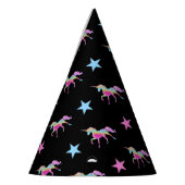 Regenbooghoorn en Pet van sterren Feesthoedjes (Links)