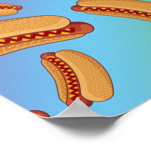 Regenbooghotdogs Poster (Hoek)