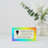 regenboogijs visitekaartje (Staand voorkant)