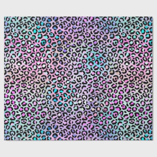 Regenboogijsgradiënt en luipspillen cadeaupapier (Vlak)