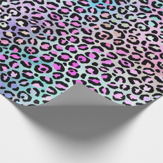 Regenboogijsgradiënt en luipspillen cadeaupapier (Hoek)