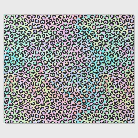 Regenboogijsgradiënt en luipspillen cadeaupapier (Vlak)