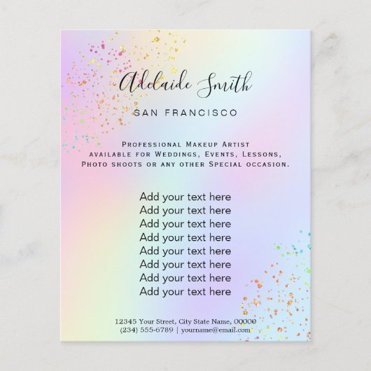 regenboogjongen FAUX Flyer (Voorkant)