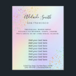 regenboogjongen FAUX Flyer<br><div class="desc">schoonheidssalon professionele make - up kunstenaar flyer</div>
