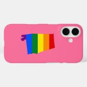 Regenboogkaart van de staat Alabama Case-Mate iPhone Case (Achterkant (horizontaal))