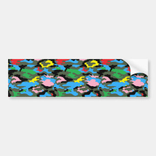 regenboogkamo bumpersticker