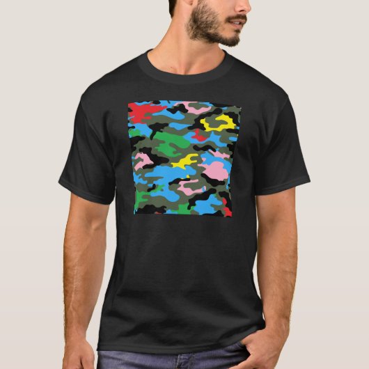 regenboogkamo t-shirt (Voorkant)