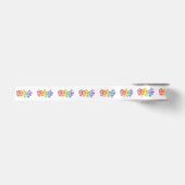 REGENBOOGKANDIJ 3,8 cm brede satijnen lint (Voorkant)