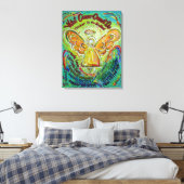 Regenboogkanker kan engels kunstschilderen niet do canvas afdruk (Insitu (Slaapkamer))