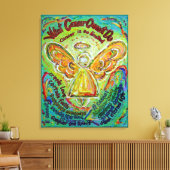 Regenboogkanker kan engels kunstschilderen niet do canvas afdruk (Insitu (Woonkamer))