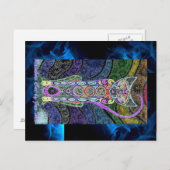 Regenboogkat Briefkaart (Voorkant / Achterkant)