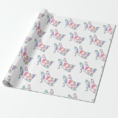 RegenboogKat Cadeaupapier (Uitgerold)