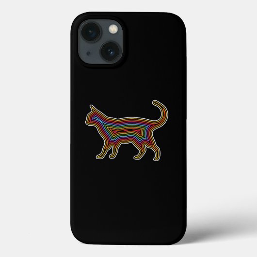 Regenboogkat Case-Mate iPhone Case (Achterkant)