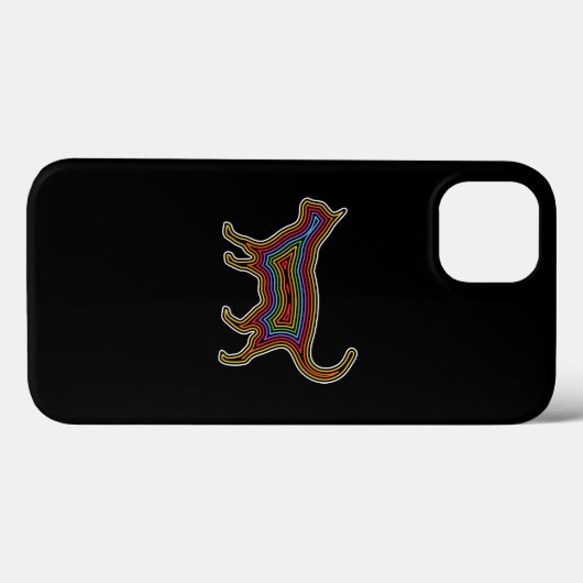 Regenboogkat Case-Mate iPhone Case (Achterkant (horizontaal))