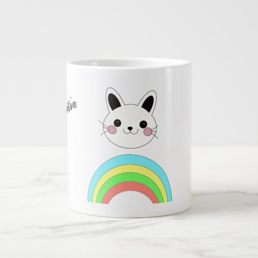 Regenboogkat Grote Koffiekop (Voorkant)