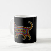 Regenboogkat Koffiemok (Voorkant links)