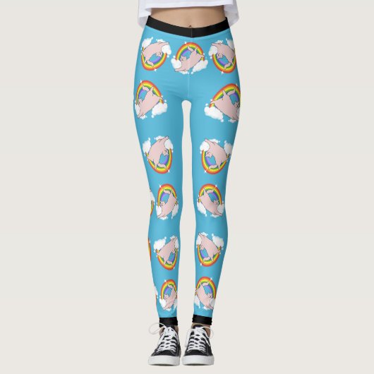 Regenboogkat Leggings (Voorkant)