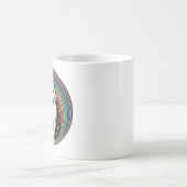 regenboogkat magische mok (Center)