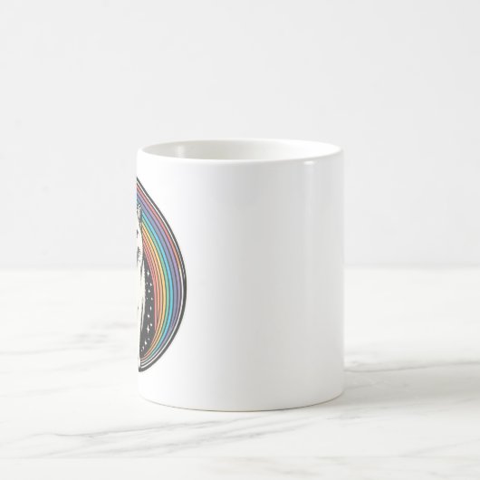 regenboogkat magische mok (Center)