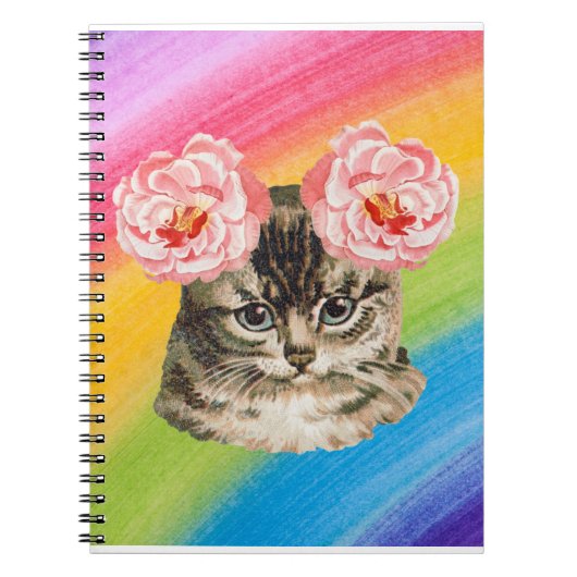 Regenboogkat Notitieboek (Voorkant)