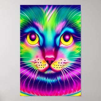 RegenboogKat Poster