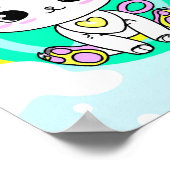 Regenboogkat Poster (Hoek)