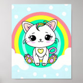 Regenboogkat Poster (Voorkant)