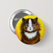 Regenboogkat Ronde Button 5,7 Cm (Voorkant /achterkant)