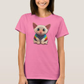 RegenboogKat T-Shirt (Voorkant)