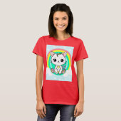 Regenboogkat T-shirt (Voorkant volledig)