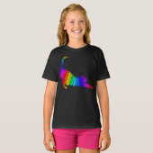 Regenboogkat T-shirt (Voorkant volledig)