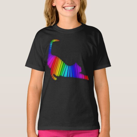 Regenboogkat T-shirt (Voorkant)