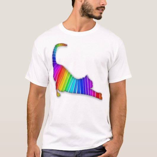 Regenboogkat T-shirt (Voorkant)