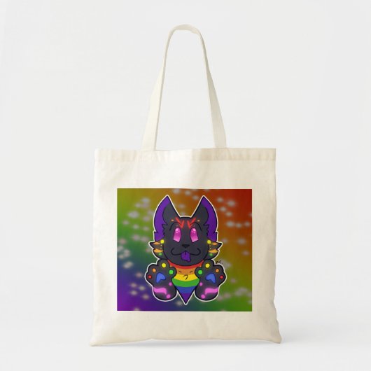Regenboogkat Tote Bag (Voorkant)