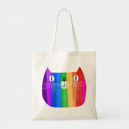 Regenboogkat Tote Bag (Voorkant)