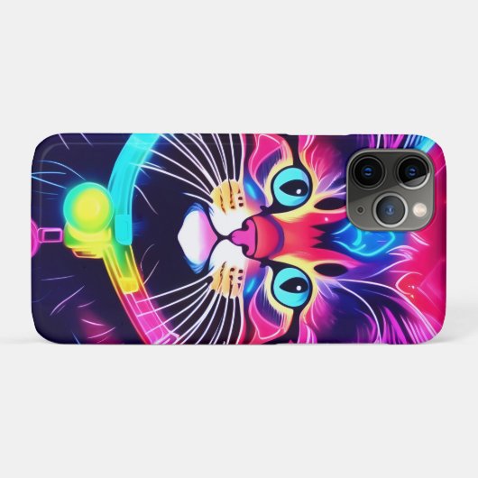 Regenboogkat Vibe Case-Mate iPhone Case (Achterkant (horizontaal))