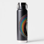 regenboogkat waterfles (Voorkant)